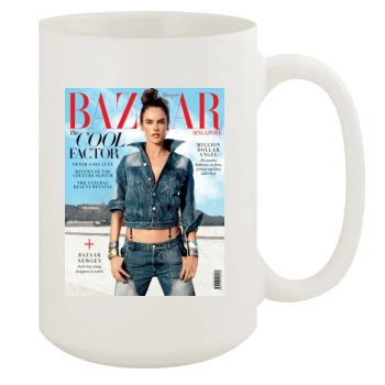 Alessandra Ambrosio 15oz White Mug