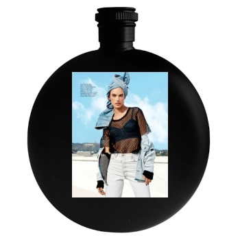 Alessandra Ambrosio Round Flask