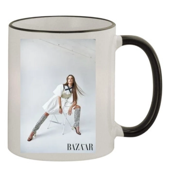 Alessandra Ambrosio 11oz Colored Rim & Handle Mug