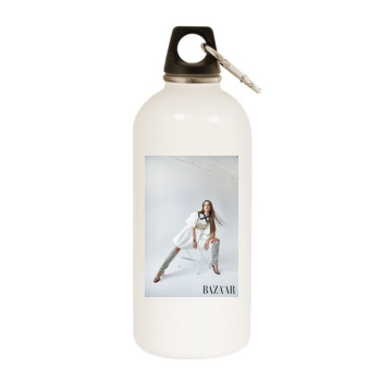 Alessandra Ambrosio White Water Bottle With Carabiner