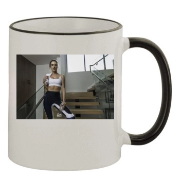 Alessandra Ambrosio 11oz Colored Rim & Handle Mug