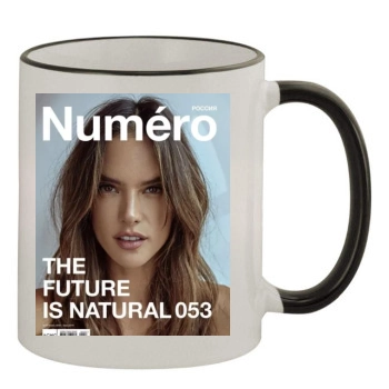 Alessandra Ambrosio 11oz Colored Rim & Handle Mug