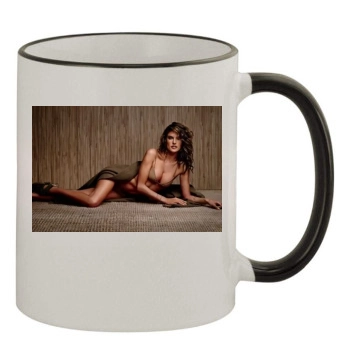 Alessandra Ambrosio 11oz Colored Rim & Handle Mug