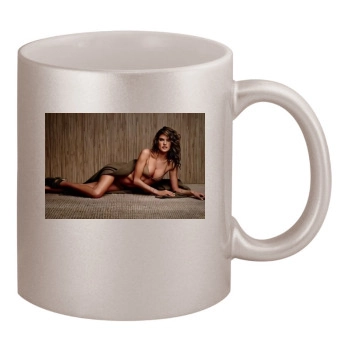 Alessandra Ambrosio 11oz Metallic Silver Mug