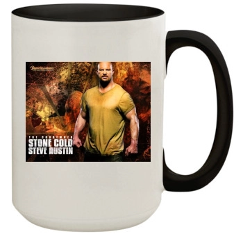 Steve Austin 15oz Colored Inner & Handle Mug