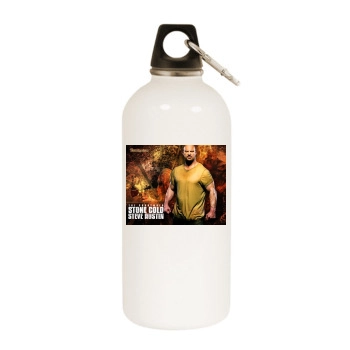 Steve Austin White Water Bottle With Carabiner