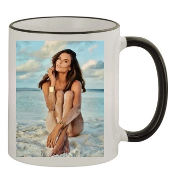 Alessandra Ambrosio 11oz Colored Rim & Handle Mug