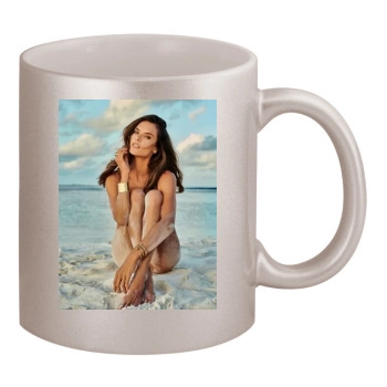 Alessandra Ambrosio 11oz Metallic Silver Mug