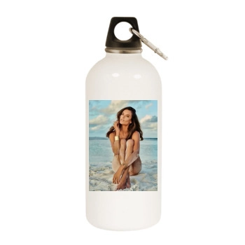 Alessandra Ambrosio White Water Bottle With Carabiner