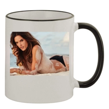 Alessandra Ambrosio 11oz Colored Rim & Handle Mug