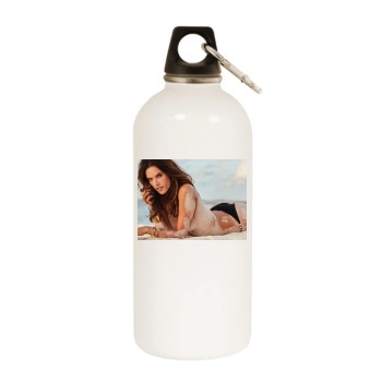 Alessandra Ambrosio White Water Bottle With Carabiner