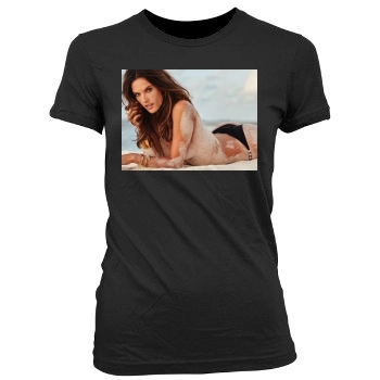 Alessandra Ambrosio Women's Junior Cut Crewneck T-Shirt