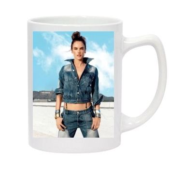 Alessandra Ambrosio 14oz White Statesman Mug