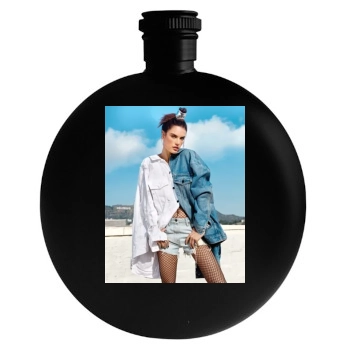 Alessandra Ambrosio Round Flask