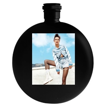 Alessandra Ambrosio Round Flask