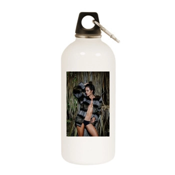 Alessandra Ambrosio White Water Bottle With Carabiner