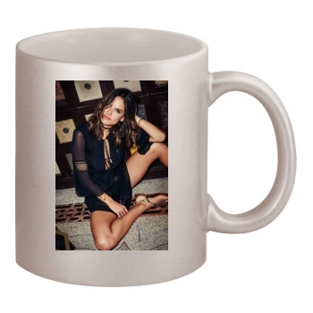 Alessandra Ambrosio 11oz Metallic Silver Mug