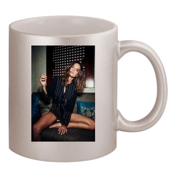 Alessandra Ambrosio 11oz Metallic Silver Mug