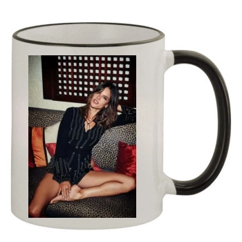 Alessandra Ambrosio 11oz Colored Rim & Handle Mug