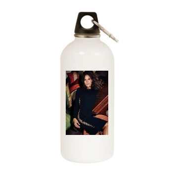 Alessandra Ambrosio White Water Bottle With Carabiner