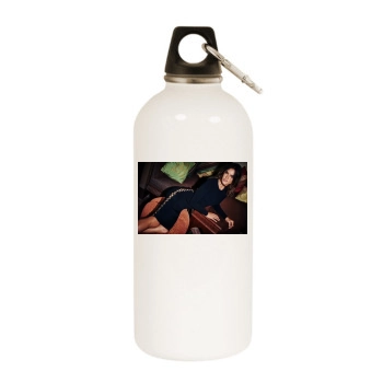 Alessandra Ambrosio White Water Bottle With Carabiner