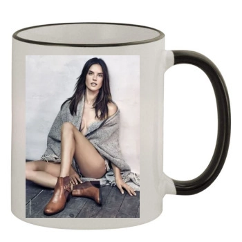 Alessandra Ambrosio 11oz Colored Rim & Handle Mug