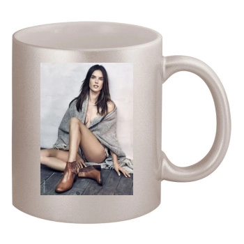 Alessandra Ambrosio 11oz Metallic Silver Mug