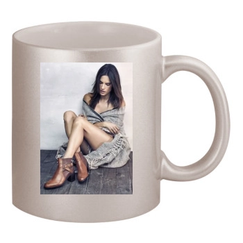 Alessandra Ambrosio 11oz Metallic Silver Mug