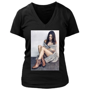 Alessandra Ambrosio Women's Deep V-Neck TShirt