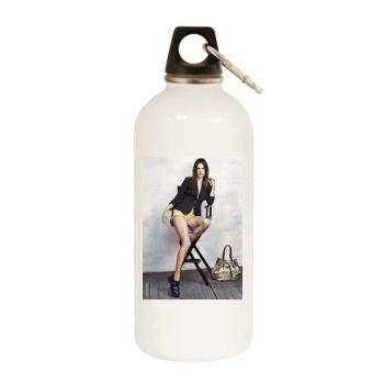 Alessandra Ambrosio White Water Bottle With Carabiner