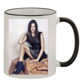 Alessandra Ambrosio 11oz Colored Rim & Handle Mug