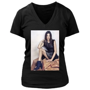 Alessandra Ambrosio Women's Deep V-Neck TShirt