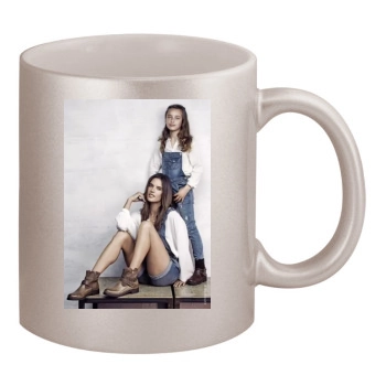 Alessandra Ambrosio 11oz Metallic Silver Mug