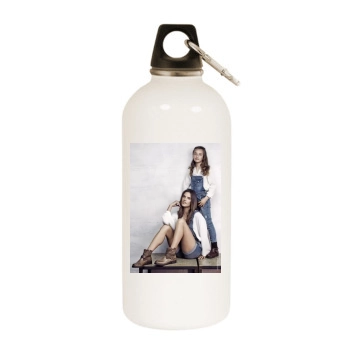 Alessandra Ambrosio White Water Bottle With Carabiner