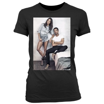 Alessandra Ambrosio Women's Junior Cut Crewneck T-Shirt