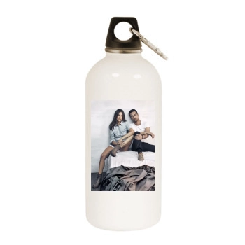 Alessandra Ambrosio White Water Bottle With Carabiner