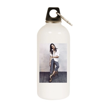 Alessandra Ambrosio White Water Bottle With Carabiner