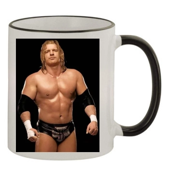 Triple H 11oz Colored Rim & Handle Mug