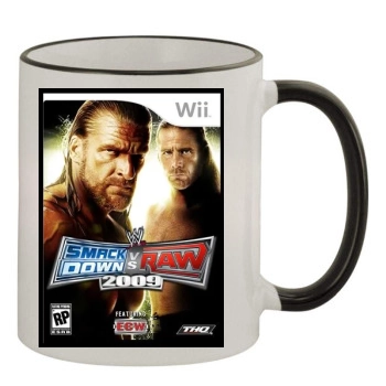 Triple H 11oz Colored Rim & Handle Mug