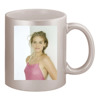 Alicia Silverstone 11oz Metallic Silver Mug