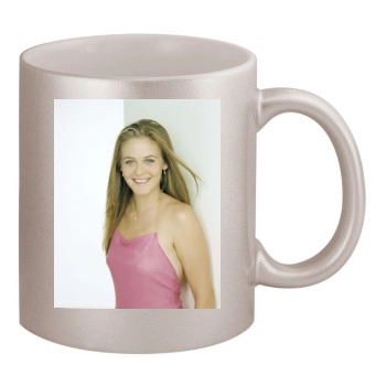 Alicia Silverstone 11oz Metallic Silver Mug