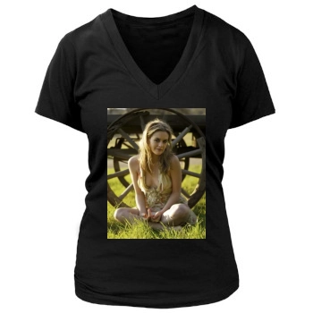 Alicia Silverstone Women's Deep V-Neck TShirt