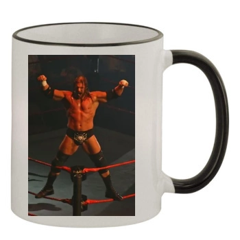 Triple H 11oz Colored Rim & Handle Mug