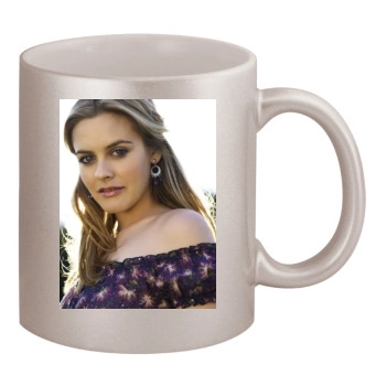 Alicia Silverstone 11oz Metallic Silver Mug