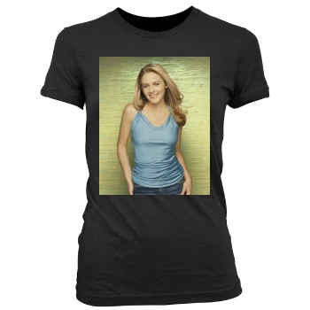 Alicia Silverstone Women's Junior Cut Crewneck T-Shirt