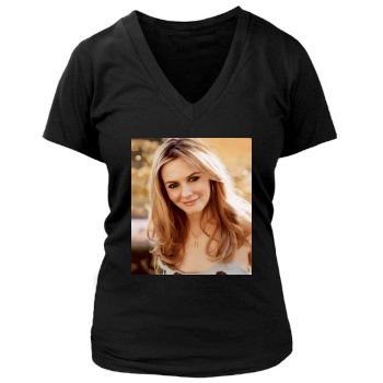 Alicia Silverstone Women's Deep V-Neck TShirt