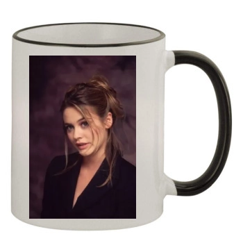 Alicia Silverstone 11oz Colored Rim & Handle Mug