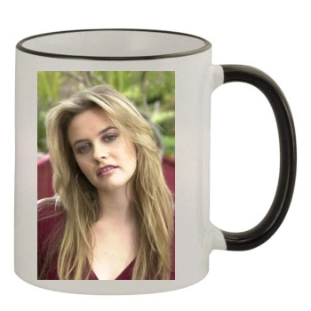 Alicia Silverstone 11oz Colored Rim & Handle Mug