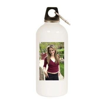 Alicia Silverstone White Water Bottle With Carabiner