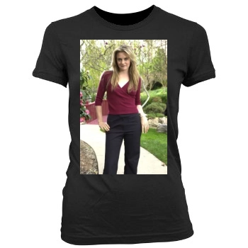 Alicia Silverstone Women's Junior Cut Crewneck T-Shirt